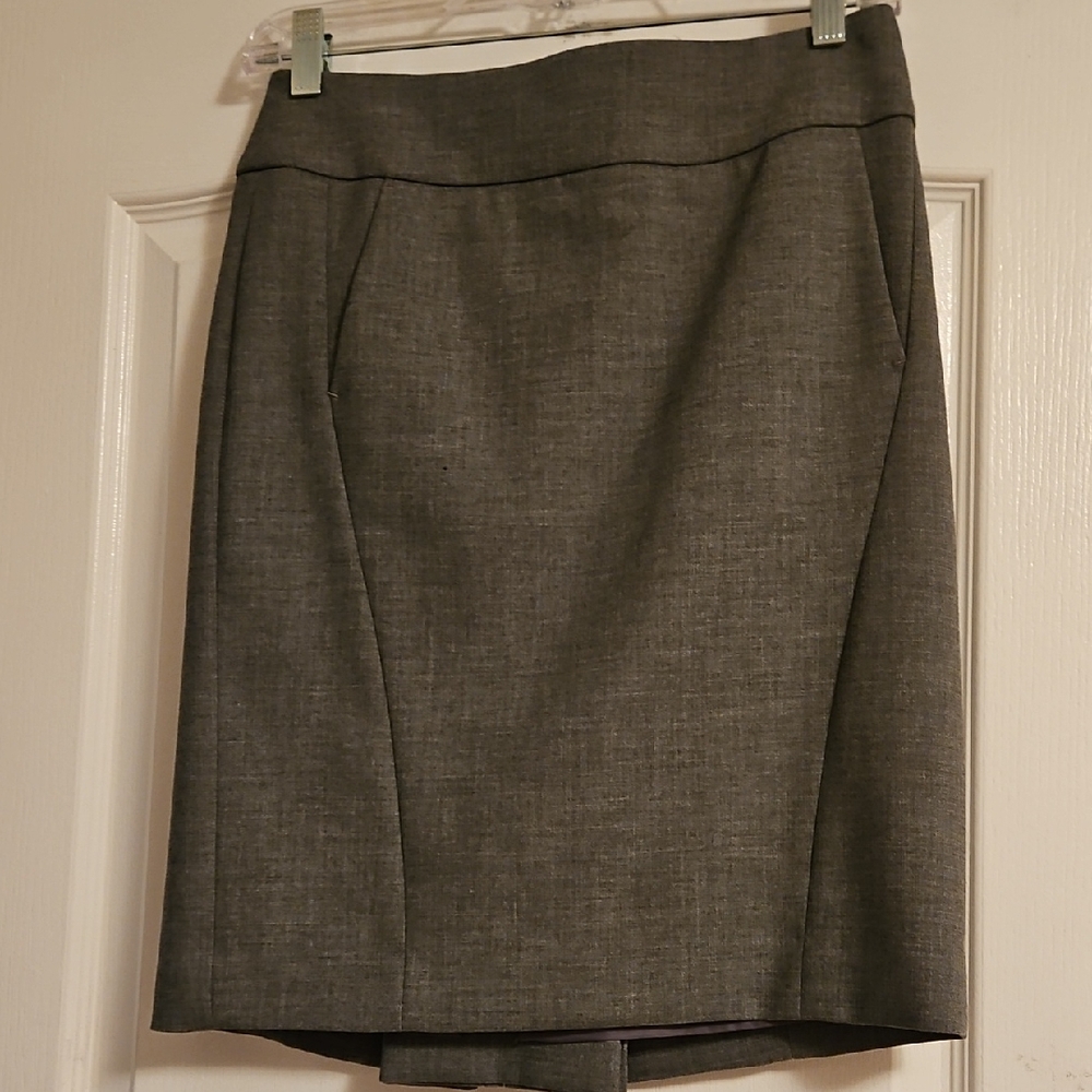 LOFT Charcoal Pencil Skirt